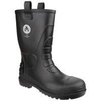 Amblers FS90 Black PVC Rigger Boots